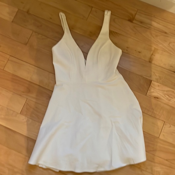 NWOT Lulus White Skater Dress - Picture 5 of 11